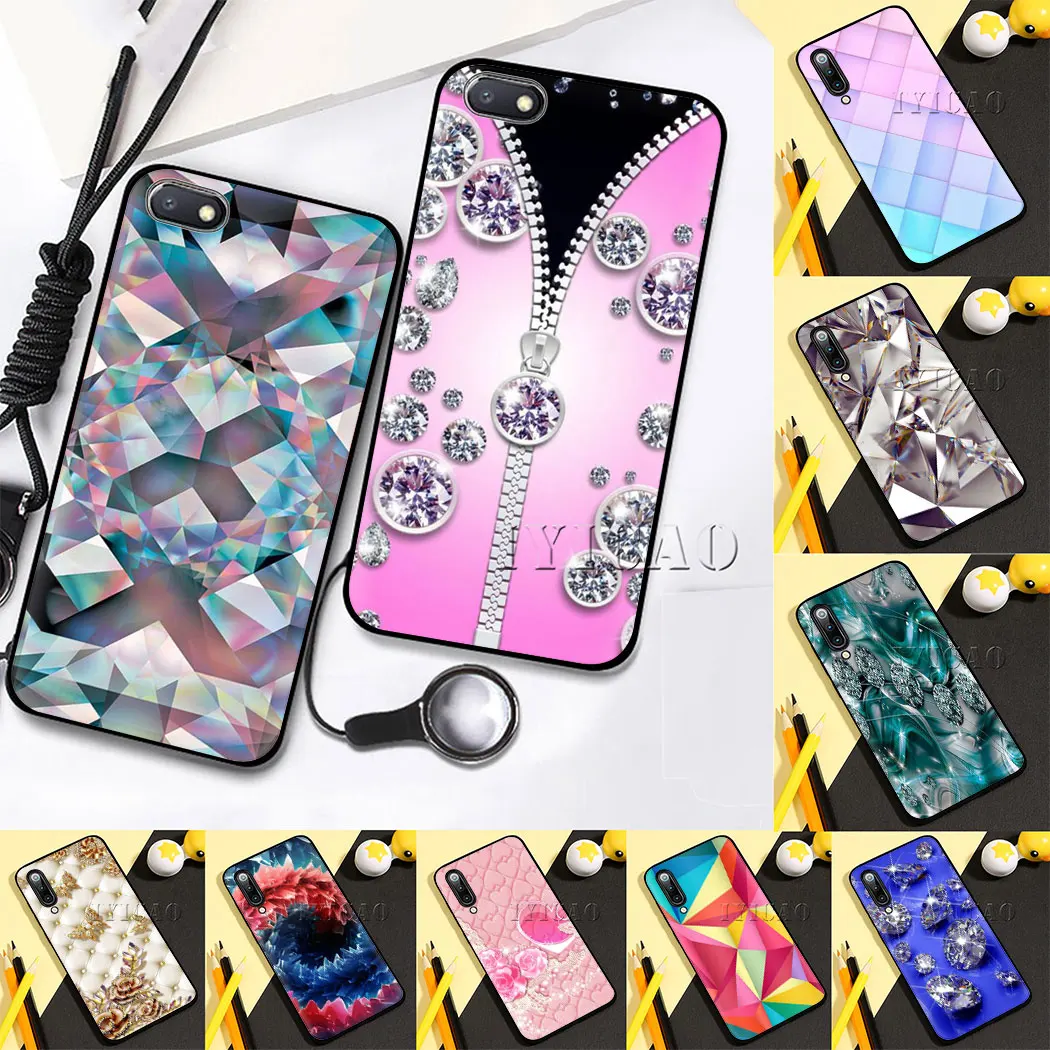 Crystal Diamond Soft Silicone Case for Redmi 5 6 7 4A 5A 7A 8A 4X 6A Plus S2 Go K20 Pro | Мобильные телефоны и аксессуары