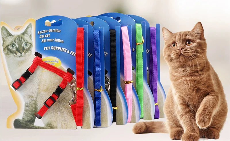 Bonzerpet, поводок для питомцев, кошек, жилет, нейлоновая веревка, поводок, Регулируемая пряжка, котенок, Холтер, Воротник для маленьких детей, щенков, лента для собак