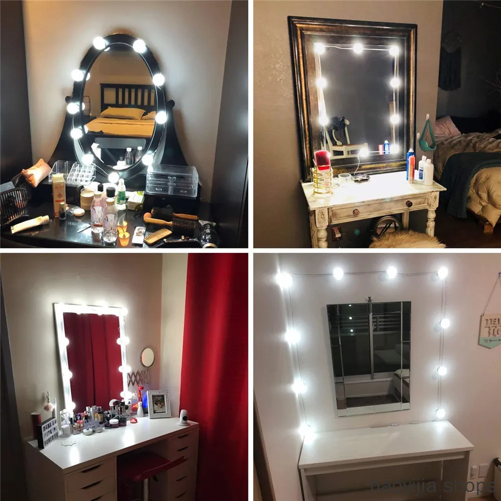  New Studio Bathroom Mirror Fill Light LED Bulb Cosmetic Dressing Table Lamp USB Powered Hollywood L