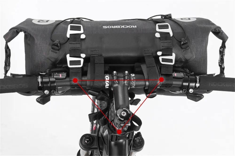 ROCKBROS 14-15L/5-6L велосипедная Передняя сумка Водонепроницаемая передняя трубка велосипедная сумка на руль MTB велосипедная передняя рама сумка Аксессуары для велосипеда