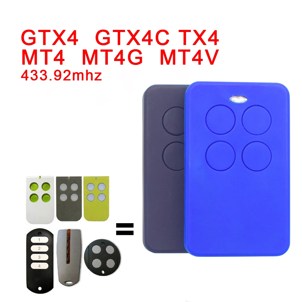 Mhouse-Control remoto para puerta de garaje, control remoto para puerta de garaje GTX4 de 433,92 mhz, GTX4C