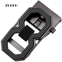 Zlrph alta qualidade liga homem fivela de cinto para metal fivela automática moda designer masculino marca luxo adequado dos homens cintos