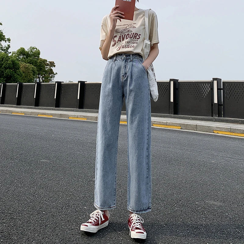 2020 Korean Ladies Jeans Trousers 
