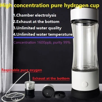 

SPE/PEM Hydrogen-rich Water Cup with Exhaust Ozone Hole Water lonizer H2 Alkaline Generator Hydrogenated Water Machine