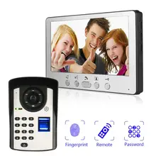 7 Inch Wired Video Door Phone Home Security System Doorbell Intercom Kit Infared Night Vision fimei 7 inch home video intercom wired wi fi doorbell camera video phone intercom entry system touch screen door viewer intercom
