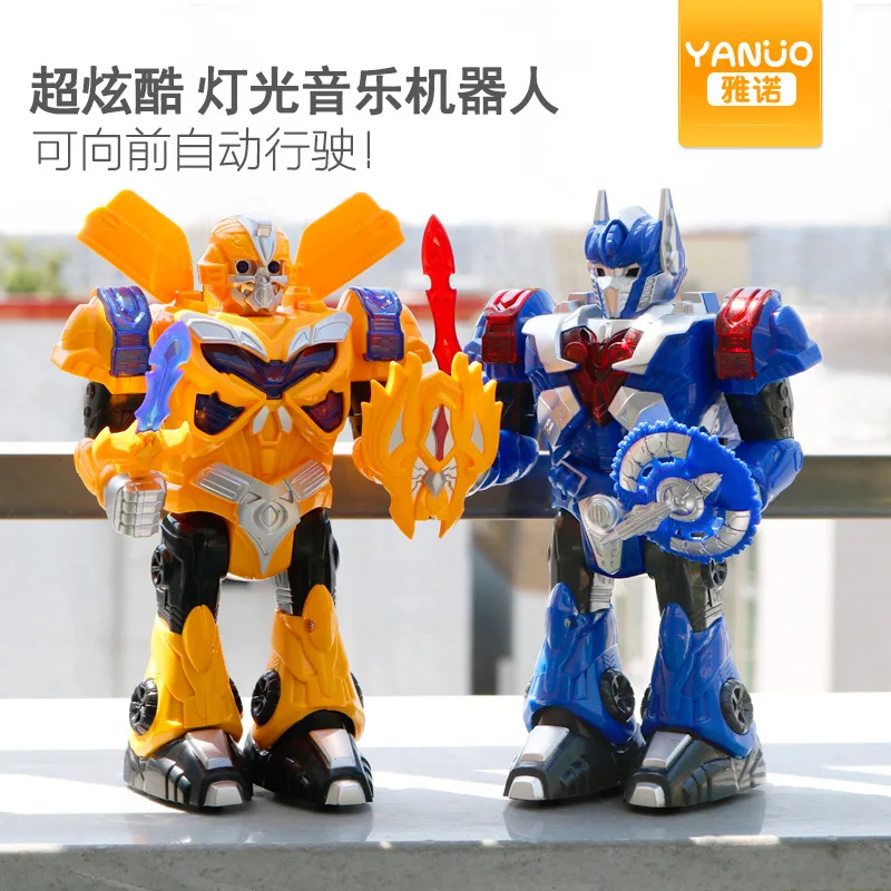

Children Electric Robot Will Walk Light Included Light Sound Robot Models Boy Toy Educational Toy