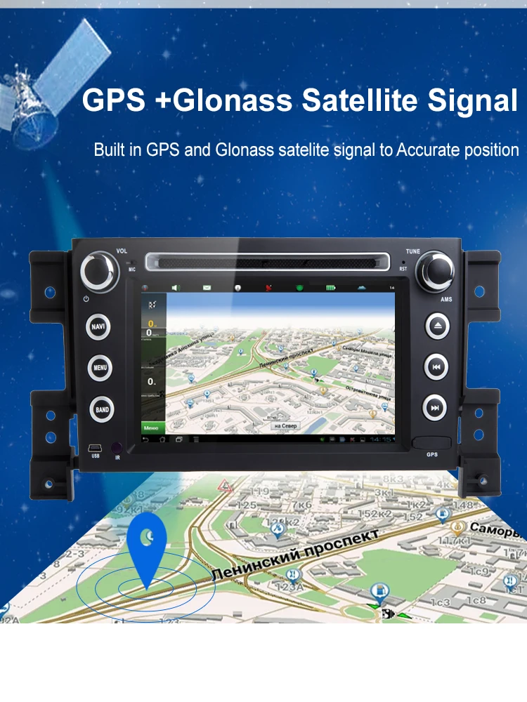 Bonroad " 2Din Android 10,0 4G+ 64G автомобильный dvd для suzuki grand vitara 2007-2013 стерео gps navi автомобильное радио USB аудио видео плеер