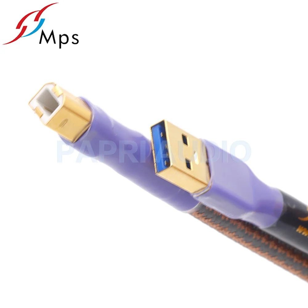 PAPRI MPS QR USB 6N 99.99997% OCC аудиокабель HiFi позолоченный коннектор A штекер для кабеля