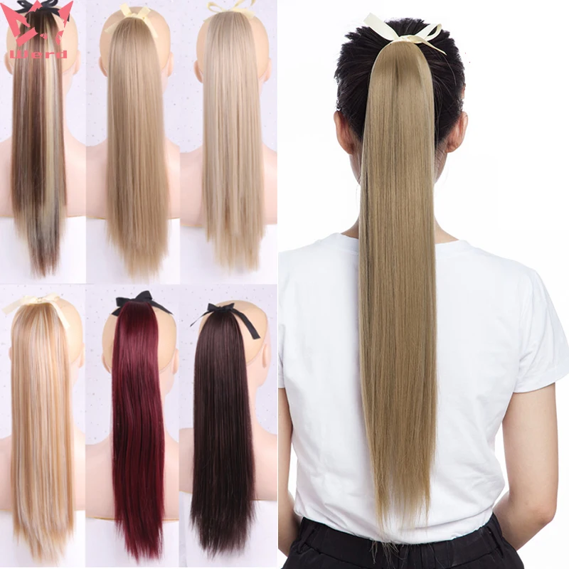 

WERD Artificial High-Temperature Synthetic Fiber Hair With Ponytail Expandable Black-Brown Headband