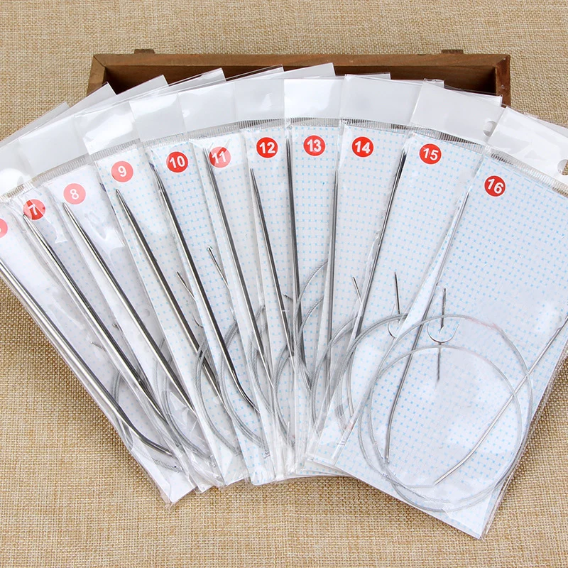 

80CM Stainless Steel Circular Knitting Needles DIY Hand Sewing Needles Sew Accessories Hot Sale