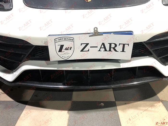 Z-ART для Porsche 718 передний бампер для Boxster подтяжка лица передний бампер для Cayman Комплект кузова из углеродного волокна для Porsche 718