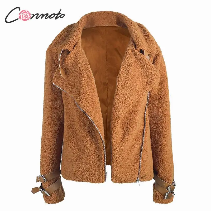 Conmoto зима Тедди куртки женские модные искусственный меховые куртки женские лохматый бомбер куртки женские куртки на молнии и пальто