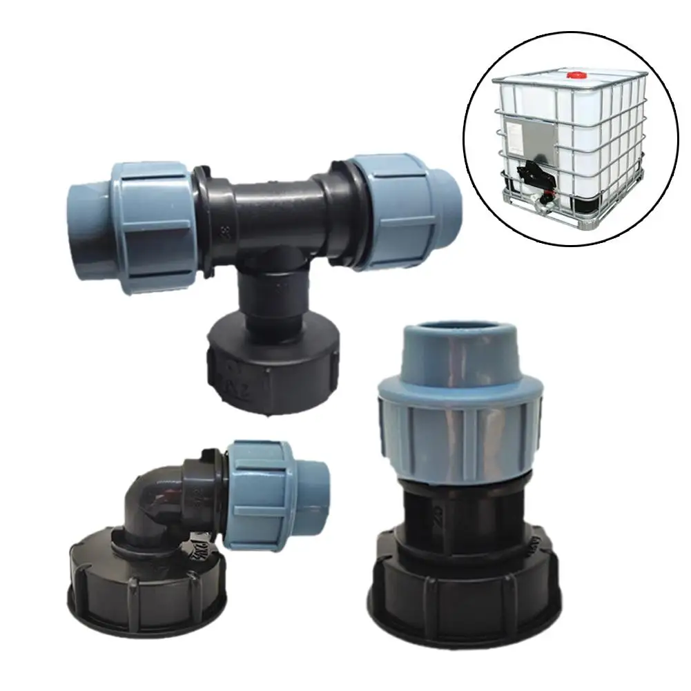 

New IBC Hose Thread Adapter Accessories Reducer Water Pipe Coarse Connector Splitter Replacement Valve Fitting 3 Type