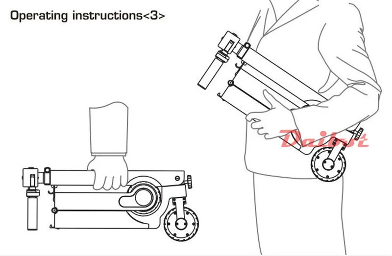Daibot Electric Scooter Adults Two Wheel Electric Scooters Brushless Hub Motor 200W 24V Mini Folding Kick Scooter For Adult      (8)