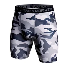 Мужские шорты для тренажерного зала эластичные компрессионные колготки для фитнеса бодибилдинга дышащие быстросохнущие короткие спортивные мужские повседневные шорты для бега