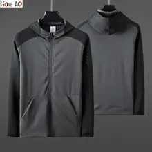 HOWE AO, зимняя спортивная куртка с капюшоном, мужская, для фитнеса, Джерси, плотный Топ, для улицы, для спортзала, толстовка, пальто