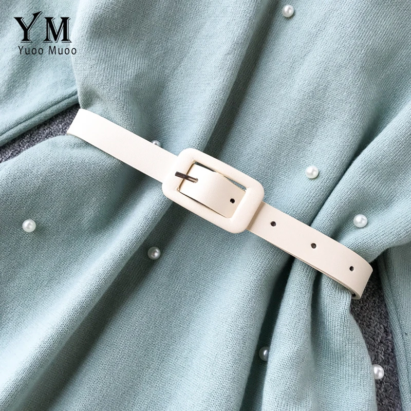 Billige YuooMuoo Elegante Marke Stil Zwei Stück Set Frauen Kleid 2019 Herbst Winter Gestrickte Lange Spitze Kleid Langarm Perlen Party kleid