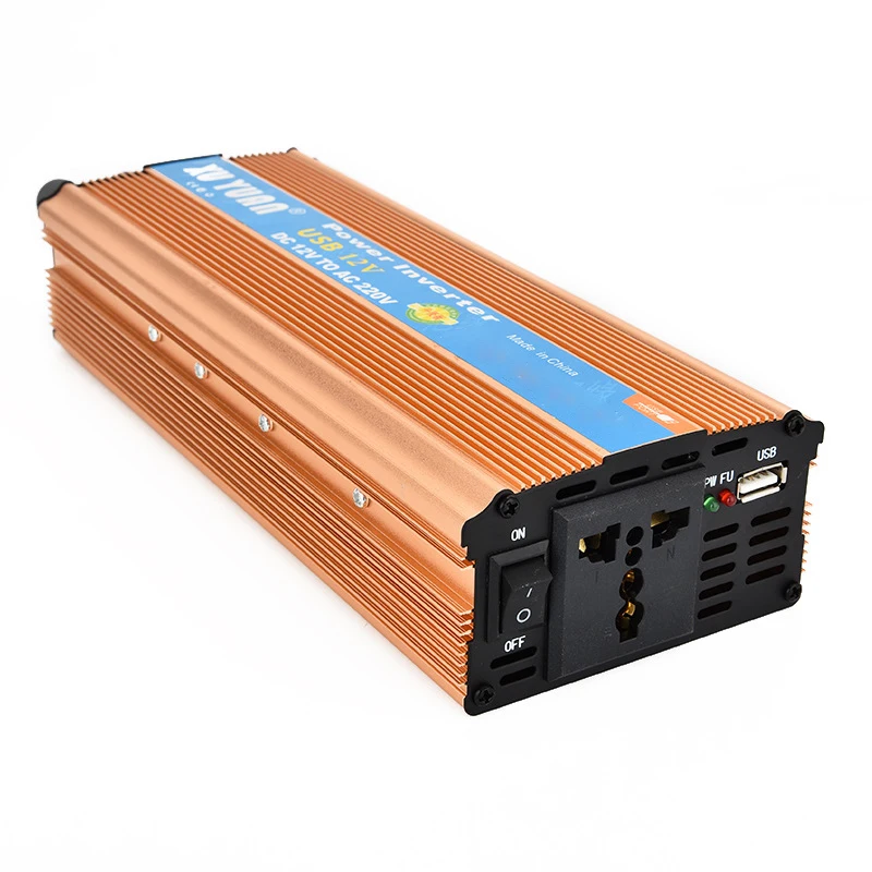 1000/4000/5000 Вт автомобильный инвертор с USB Порты и разъёмы 12/24V постоянного тока до 110/220V автомобильный Мощность Инвертор преобразователь напряжения автомобиля Напряжение конвертер трансформатор