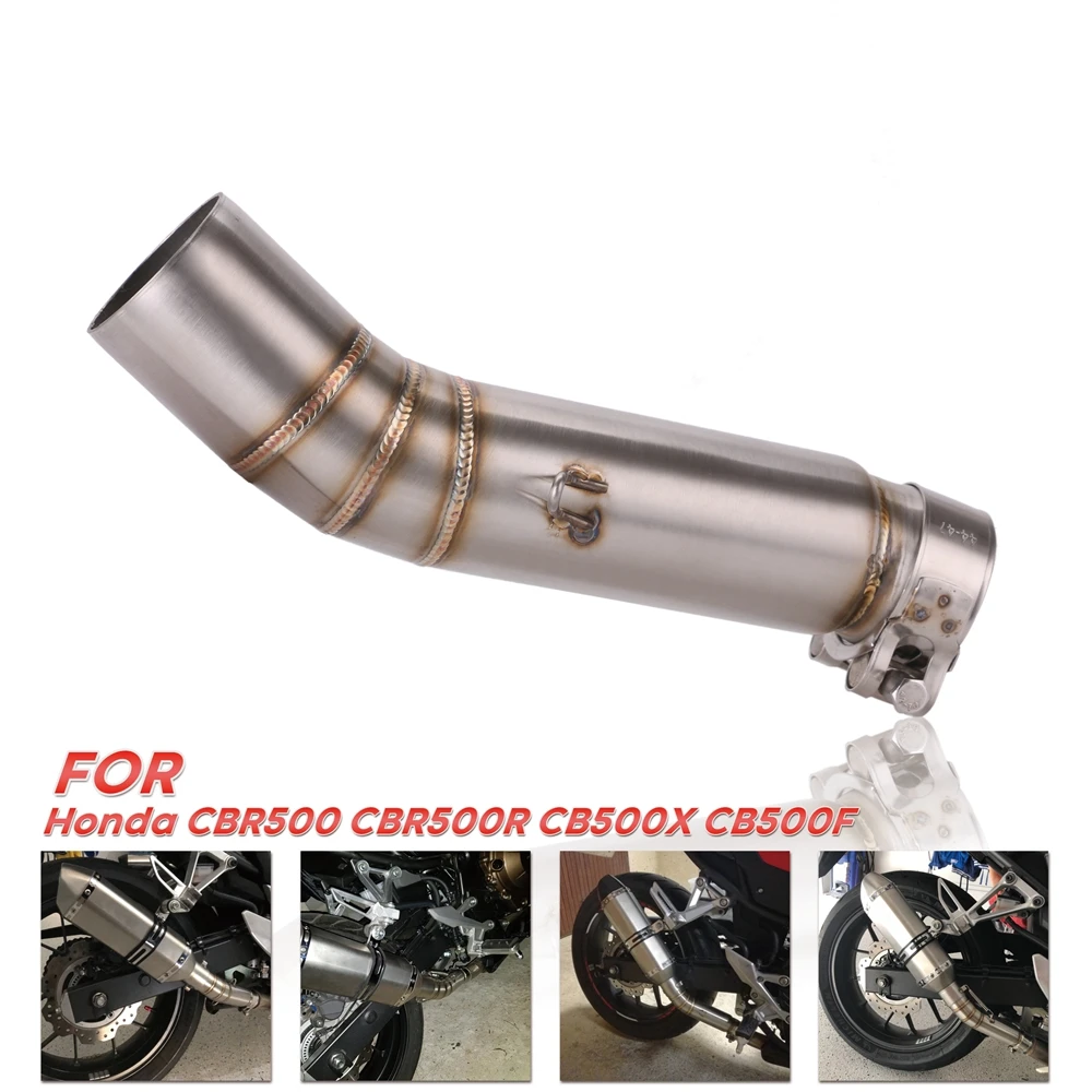 

Motorcycle Exhaust Middle Pipe Link Connect for Honda CBR500R CB500X Exhaust Systems