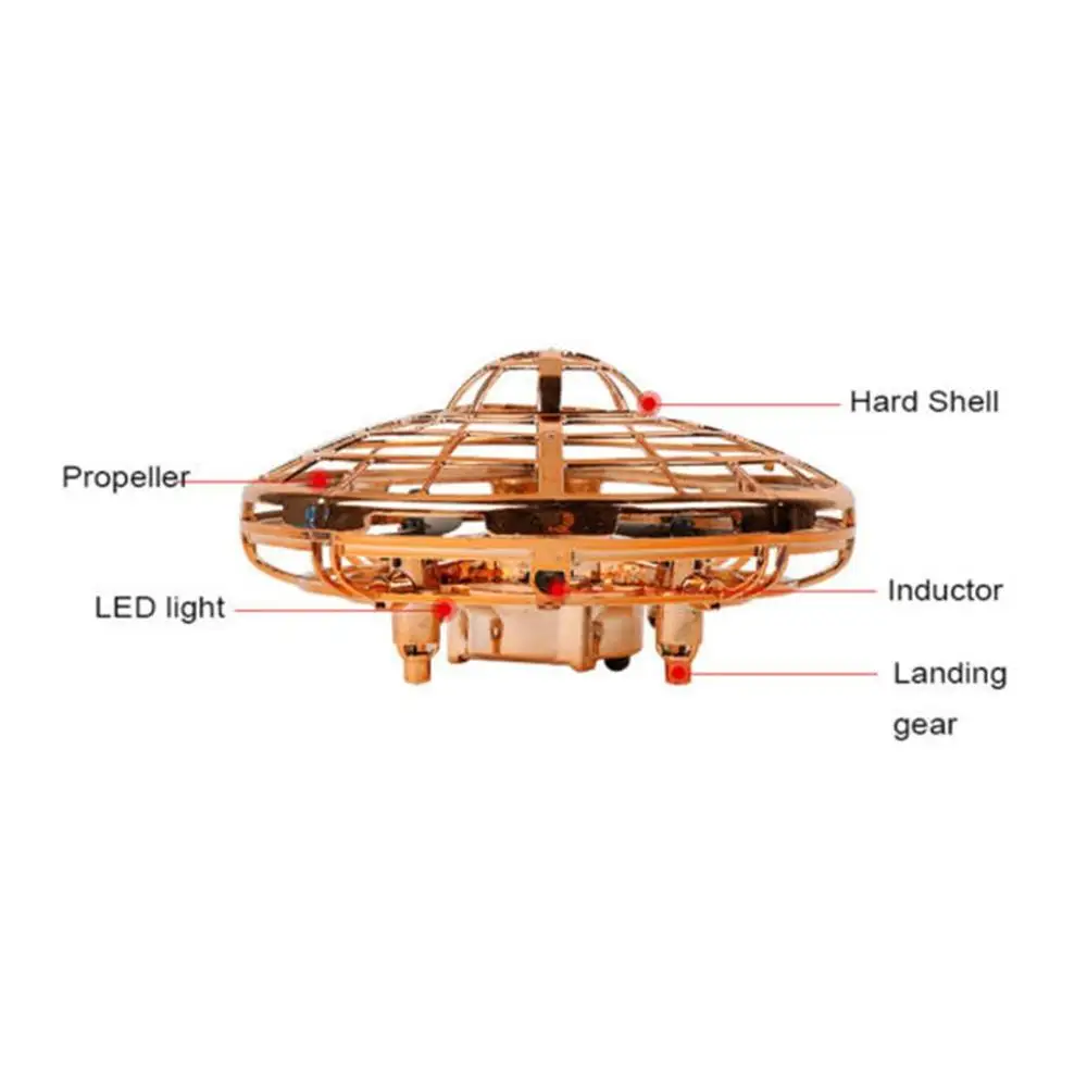 НЛО ручной Летающий НЛО мини индукционная подвеска RC самолет Дрон игрушки подарок зондирования и огни