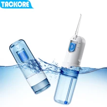 Tackore зубная нить водный ирригатор для полости рта с 5 струйными наконечниками Стоматологическая гигиена полости рта USB перезаряжаемая водяная нить