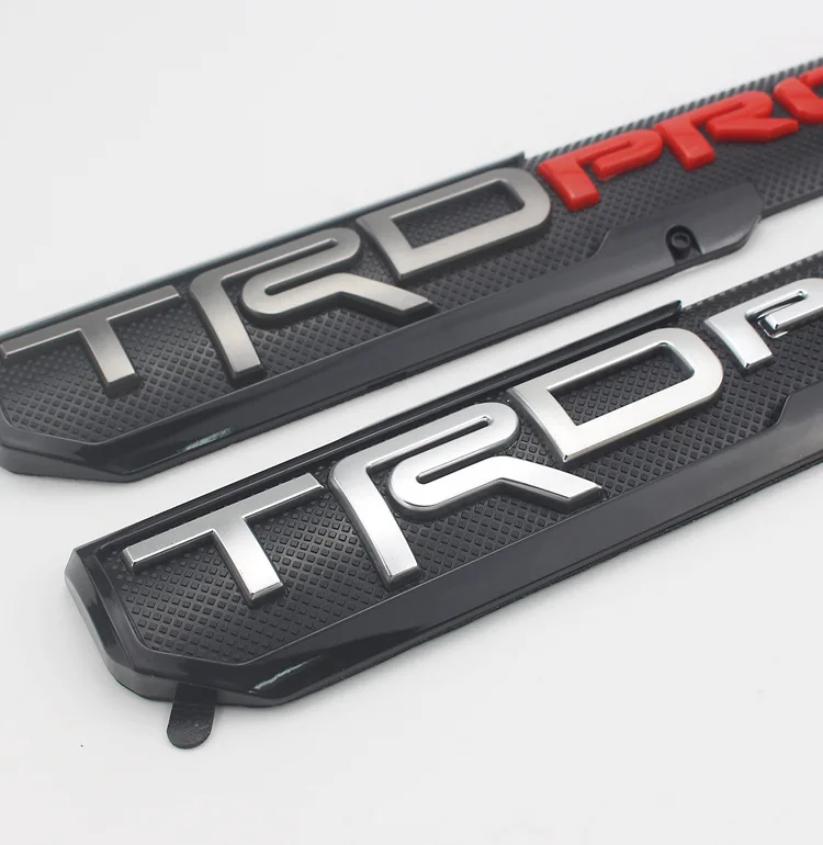 Подходит для гладких Toyota TRD Pro наклейки на бампер автомобиля Doot боковая этикетка Северная Америка гладкая Sequoia Автомобильный логотип ABS маркировка
