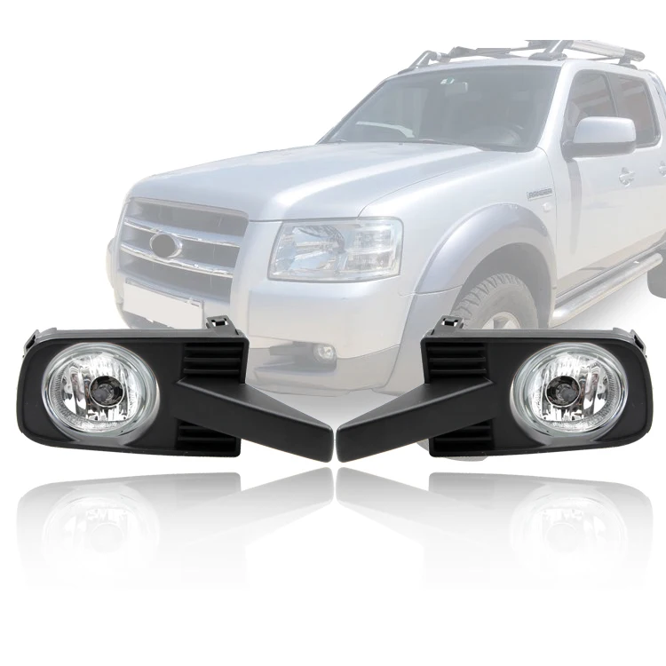 Для Ford Ranger/Durairor 2006 2007 2008 2009 бампера Туман светильник Полный комплект Aftermarket Противотуманные огни с лампой проводка переключателя ободок