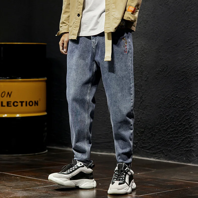 Autumn Fashion Men Jeans Streetwear Japanese Style Vintage Harem Jeans Men Loose Fit Retro Wash Pencil Pants Hip Hop Jeans Homme Autumn Fashion Men Jeans Streetwear Japanese Style Vintage Harem Jeans Men Loose Fit Retro Wash Pencil Pants Hip Hop Jeans Homme