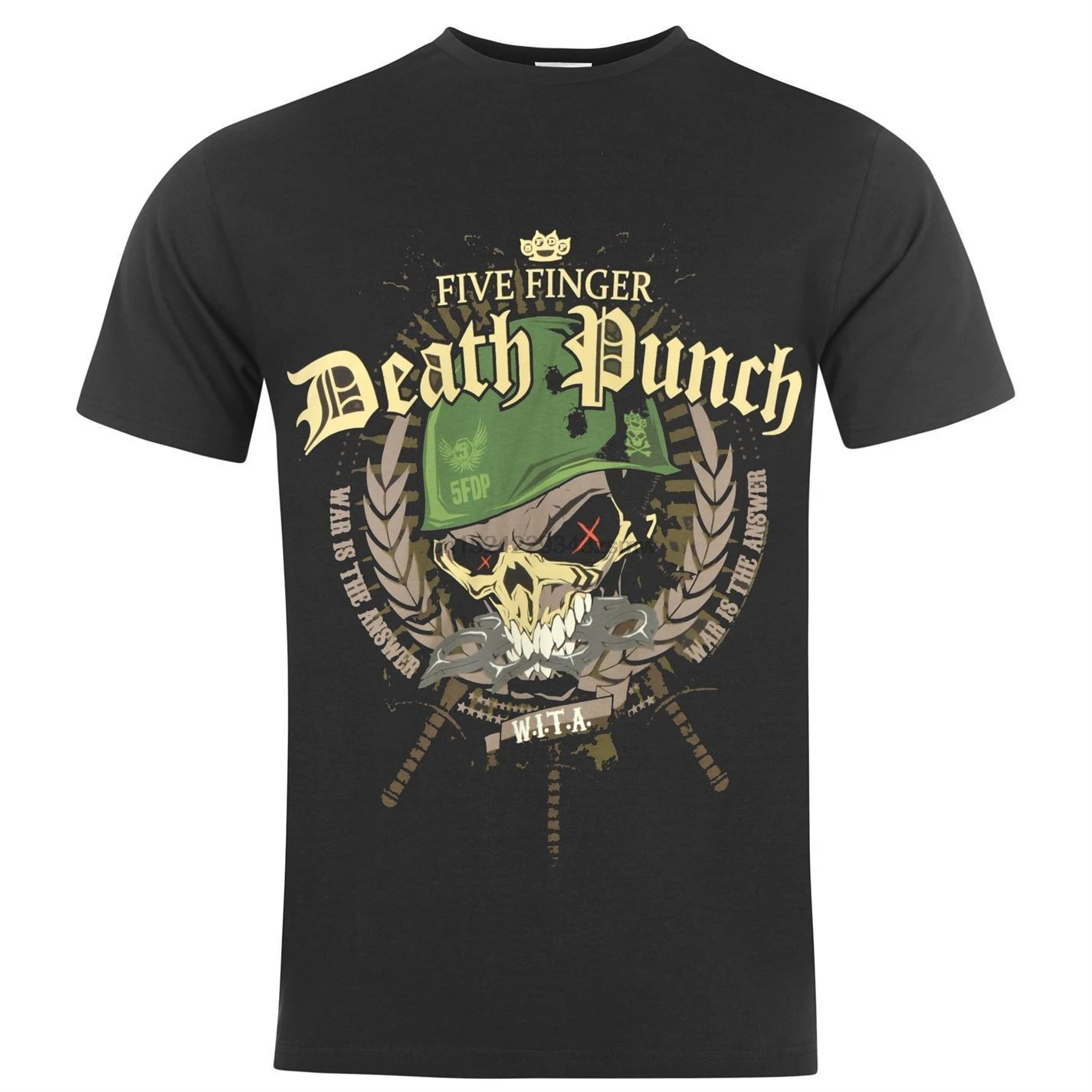 Five Finger Death Punch войны Is The Answer Футболка мужская Черная музыка топ футболка рубашка