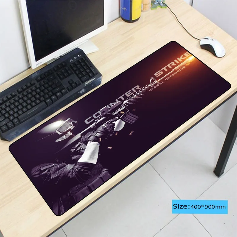 Counter Strike CSGO Print Locking Edge PC Computer Gaming Mousepad Rubber Play Mat For League of Le