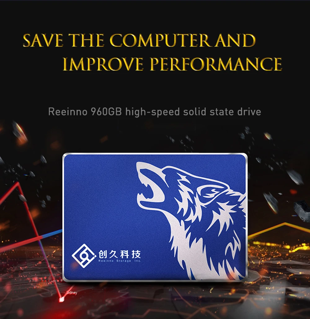 Reeinno ssd жесткий диск 1 ТБ 480GB Внутренний твердотельный накопитель SATA 2.5 for ноутбук