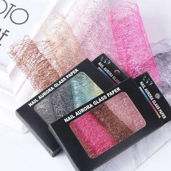 

Mesh 3D Nail Art Stickers Gold Silver Line Tape For Nails Holo Glitter Decals Silk Polish Wraps Manicure DIY Decorations JI1566