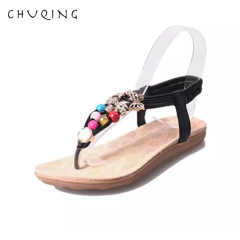 

CHUQING New Women's Flat Sandals Summer Comfortable Non-slip Shoes