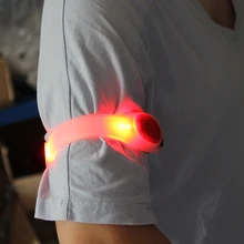 Нарукавная лампа, нарукавная лампа, регулируемый светоотражающий наружный ночной спортивный велосипедный аксессуар, переносная нарукавная повязка, светодиодный светильник безопасности для бега