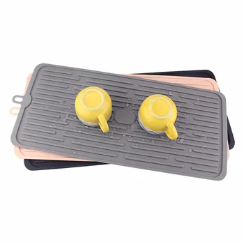 

Large Silicone Drain Mat Kitchen Fruit And Vegetable Tableware Drain Pan Insulation Pad Wine Glass Bar Drain Rack