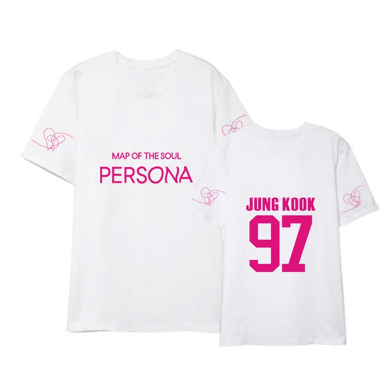 Kpop Bangtan jungkook suga RM альбом карта души persona короткий рукав для мальчиков Jimin Harajuku