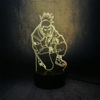 

Shikamaru Japan anime night light cartoon Naruto lamp kids desk decor smart 7 color change lava