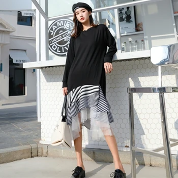 

SuperAen Fashion Knit Dress Female Autumn New 2019 Casual Women Dress Long Sleeve Hooded Korean Style Women Clothing