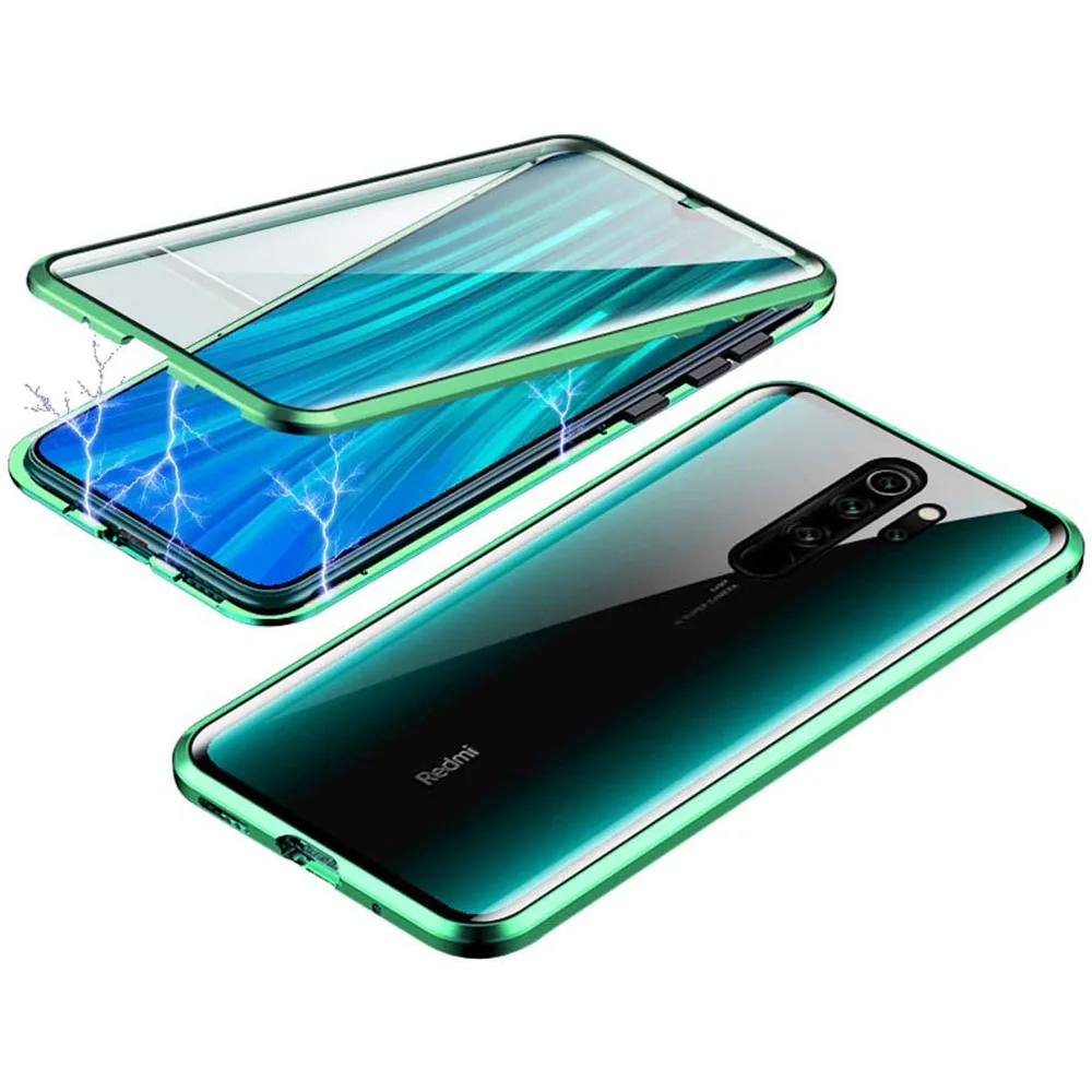 Магнитный металлический чехол бампер для Xiaomi Redmi Note 8 Pro 7 Mi 9 SE 9T Lite K20 аксессуар