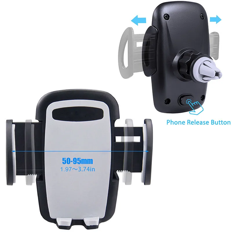 

Universal Car Stand CD Slot & Air Vent Magnetic Phone Holder 360 Adjuatable for Iphone Android Car Accessories Interior