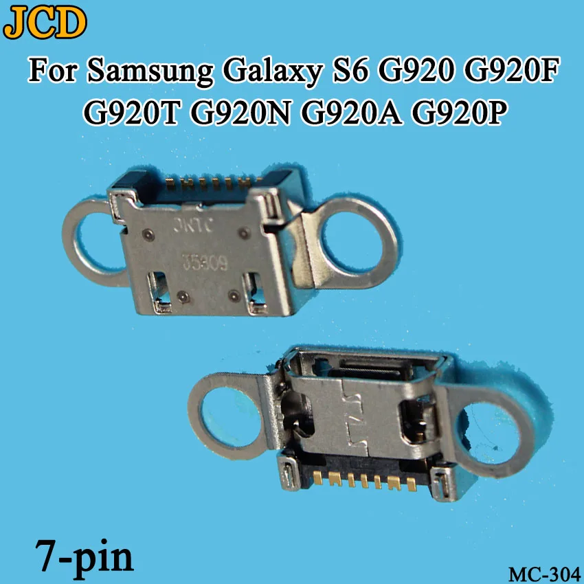 JCD 5 шт. порт зарядки Micro USB с портом Jack для разъема 7Pin для samsung Galaxy S6 край G925 Galaxy S6 G920 G920F A310 A510 A710