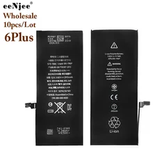 Smart Phone 10Pcs Per Lot Batteries For Apple Iphone 6Plus Internal For Conquest phone Celuaressmartphone Real High Capacity
