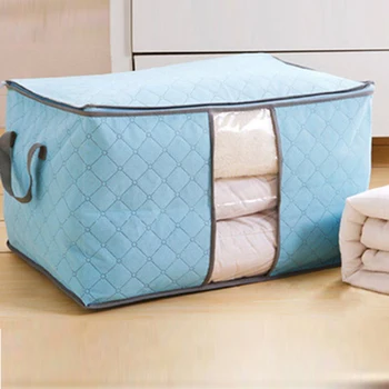 

Fast Delivery Foldable Quilt Clothes Storage Bags Quilt Clothes Wardrobe Closet Storage Boxes Socks Blanket Quilt Bag Organizer
