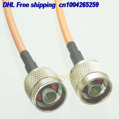 

DHL 50pcs N male plug to N male plug straight RG142 Jumper pigtail 20" cable 22j