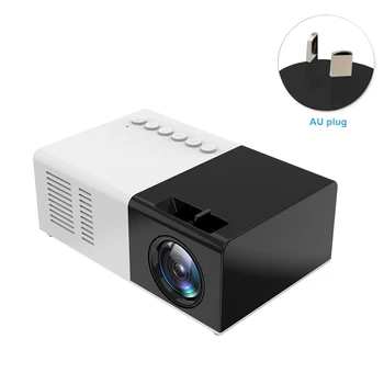 

AV HDMI USB Stereo Cinema Led HD 1080P Movie Sync Display Mini Projector Built In Speaker Audio Video Home Theater Portable