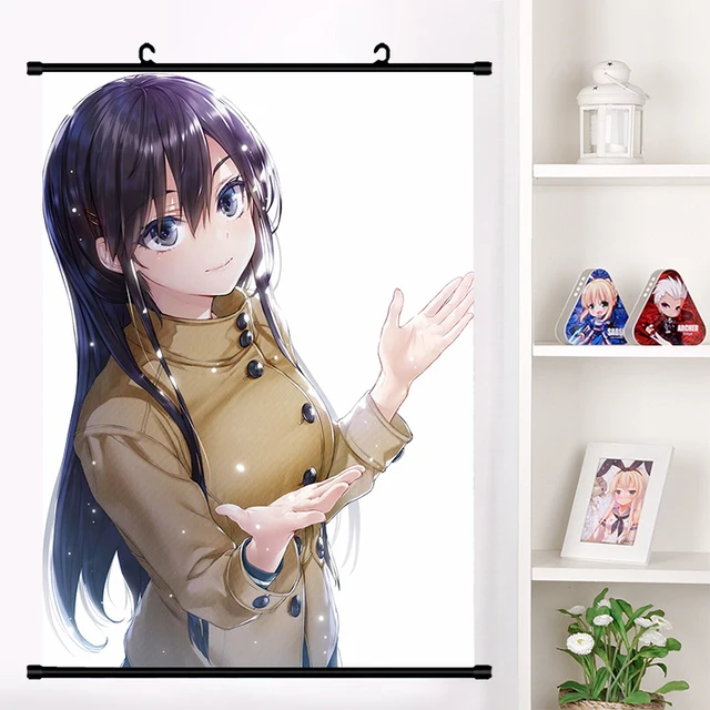 アニメoresuki鉱石臥すきナノwa Omae岳kaヨーヨー如月日向壁絵のポスタースクロールキャンバス絵画壁ポスター Aliexpress ホーム ガーデン