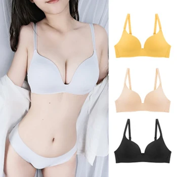 

MK Sexy Women Bra Set Push Up Bikini Underwear Suit Low Cup Black Transparent Lenceria Femenina Strap Women Sexy Hot Ladies