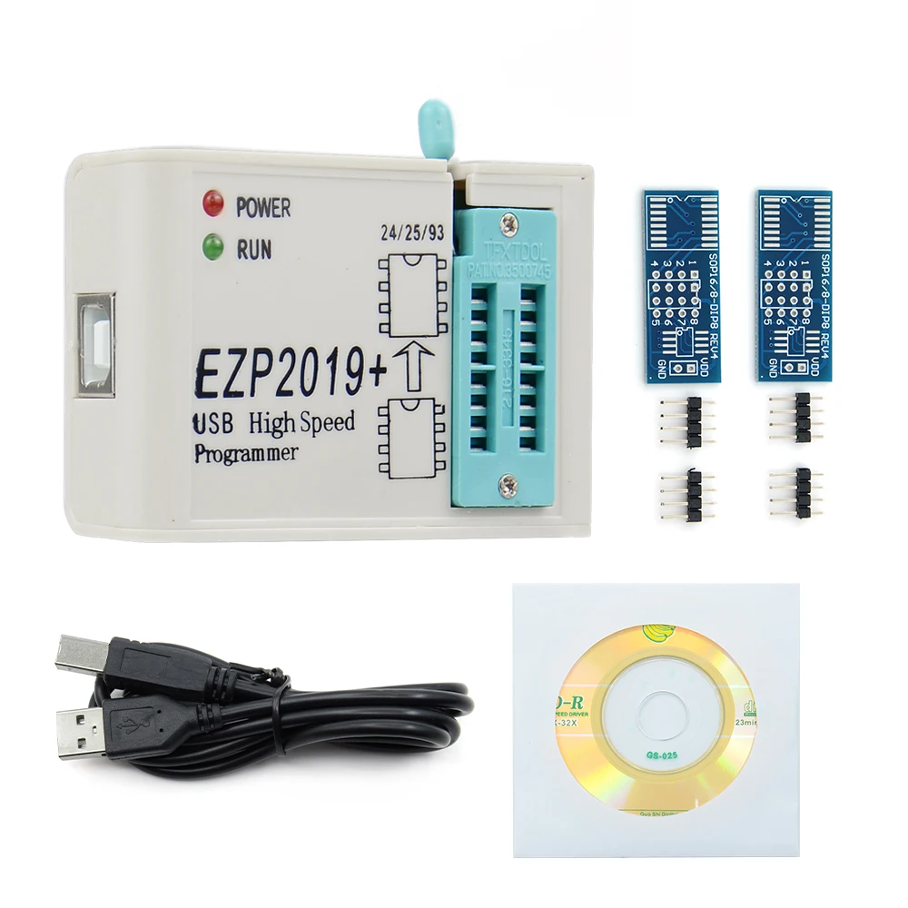 100%  EZP2019 고속 USB SPI 프로그래머 EEPROM, CH341A EZPO2010 EZP2013 미니프로 어댑터, 무료 배송