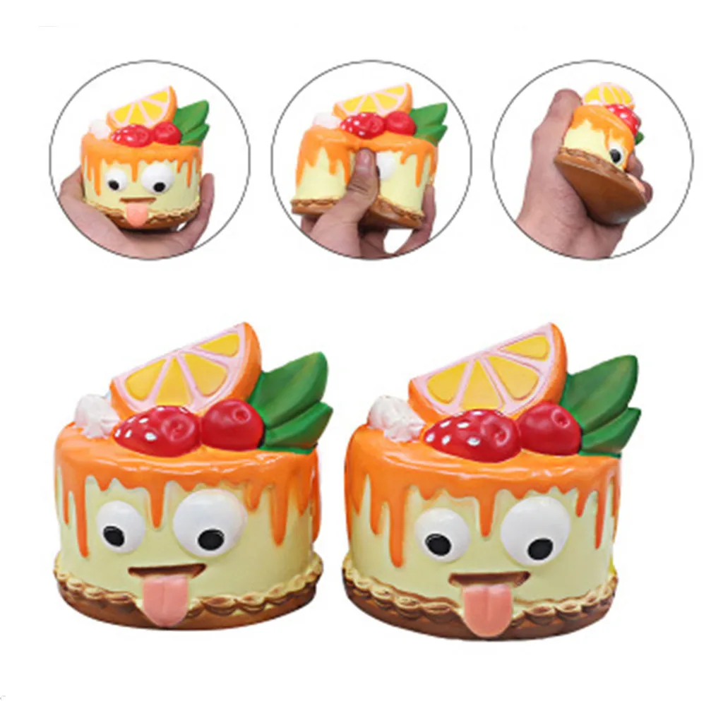 

Stress Relief Toys Kawaii Squeeze Toys Squishy Stress Reliever Simulated Cute Cake Scented Slow Rising Kids Squeezable ToyW807