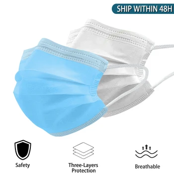 

3-100PCS Protective Mask Filter Dustproof Mouth Masks For Face Protection Anti Gas Dust pollution Mask Masque Disposable